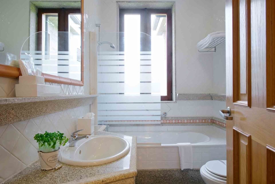 Double or Twin Room | Bathroom | Separate tub and shower, free toiletries, hair dryer, bidet
