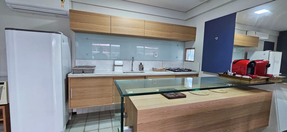 Family Studio | Private kitchen | Fridge, microwave, coffee/tea maker, blender