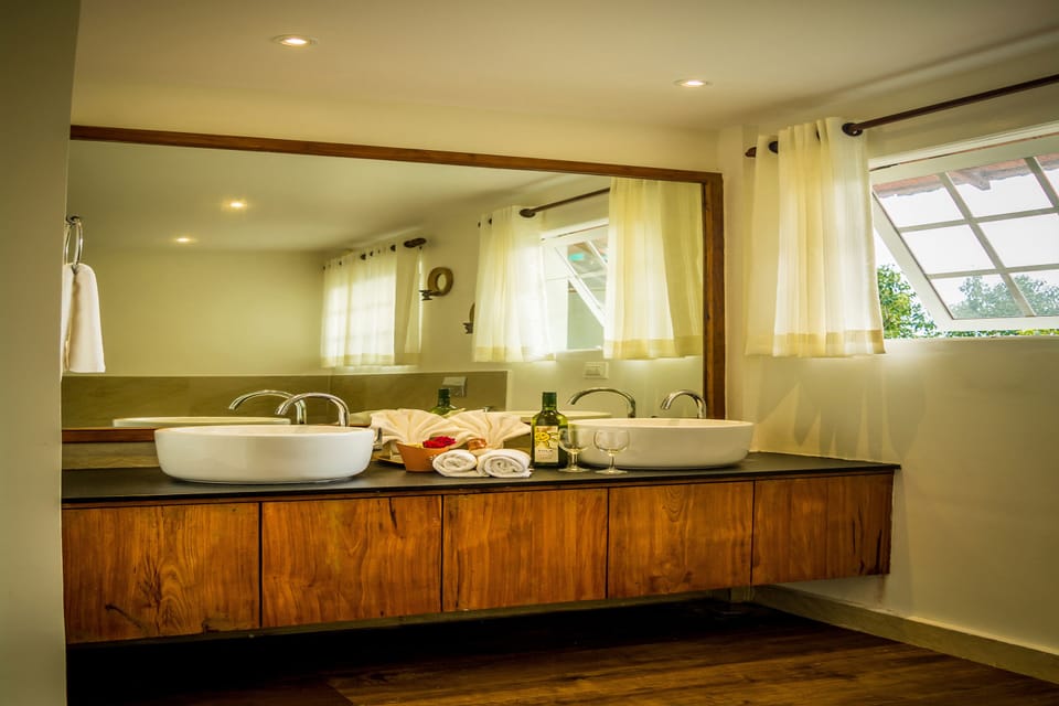 Free toiletries, hair dryer, slippers, towels