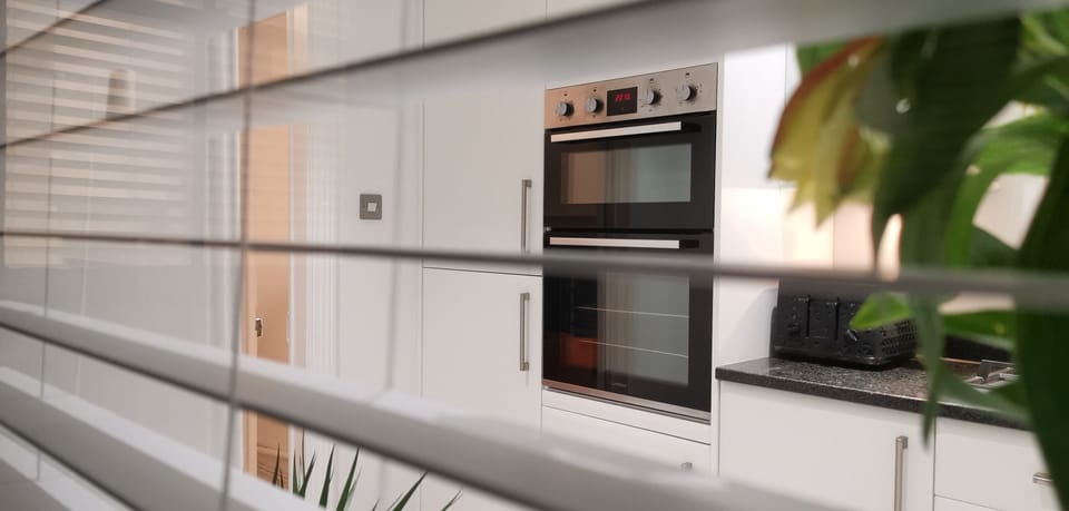 Apartment | Private kitchen | Fridge, microwave, oven, stovetop