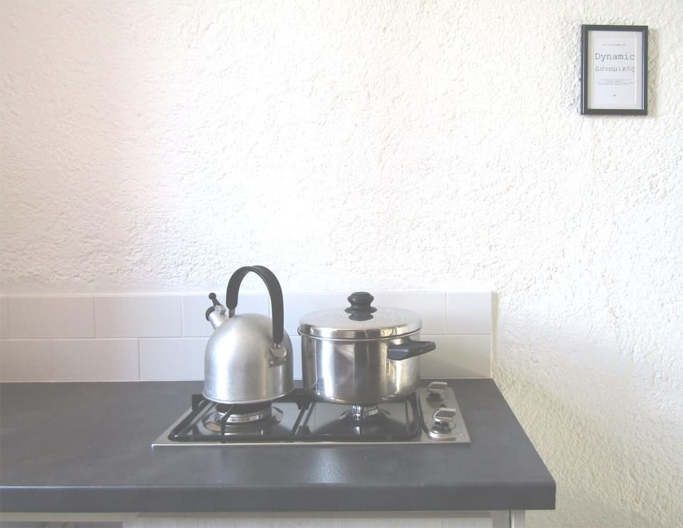 Fridge, cookware/dishes/utensils