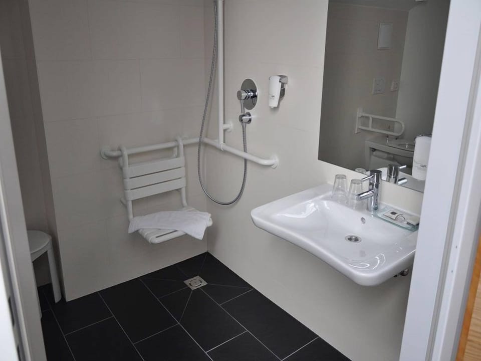 Hair dryer, towels