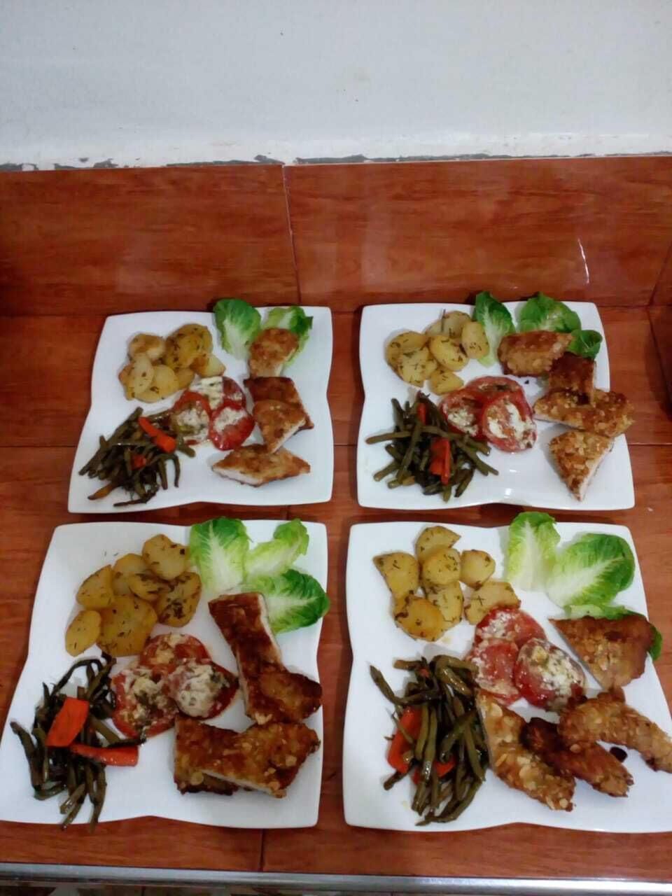 Breakfast, lunch and dinner served