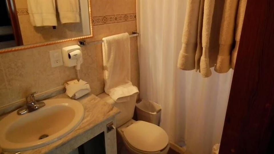 Shower, towels, soap, shampoo