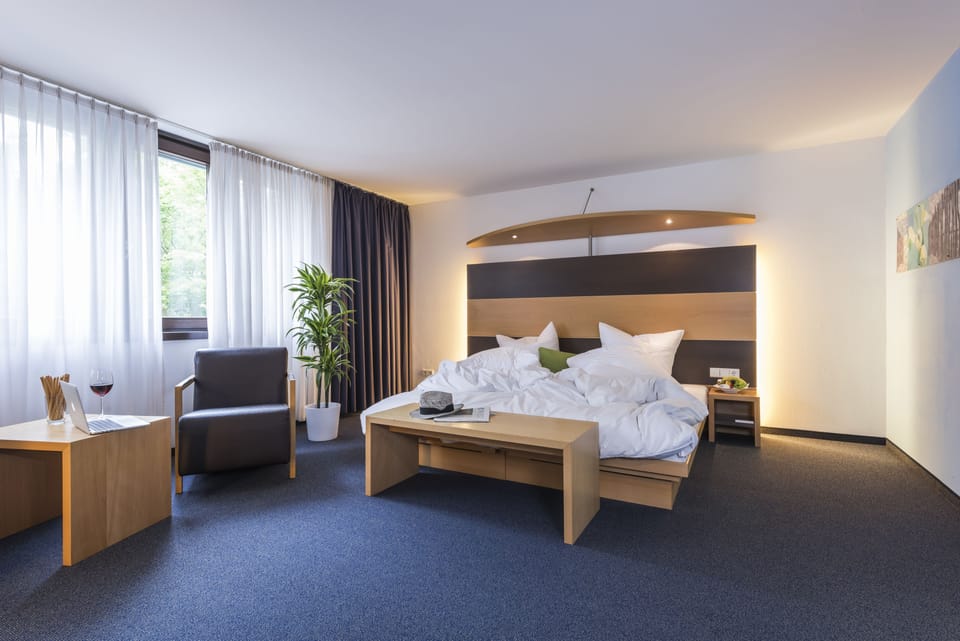 Business Plus Double Room | Hypo-allergenic bedding, desk, laptop workspace, blackout drapes