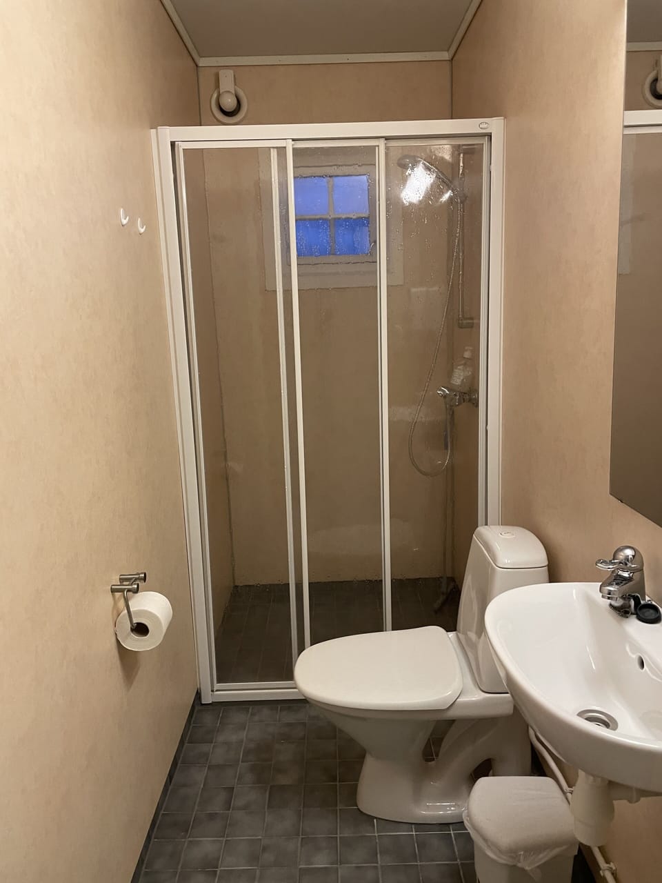 Shower, hair dryer (on request), towels