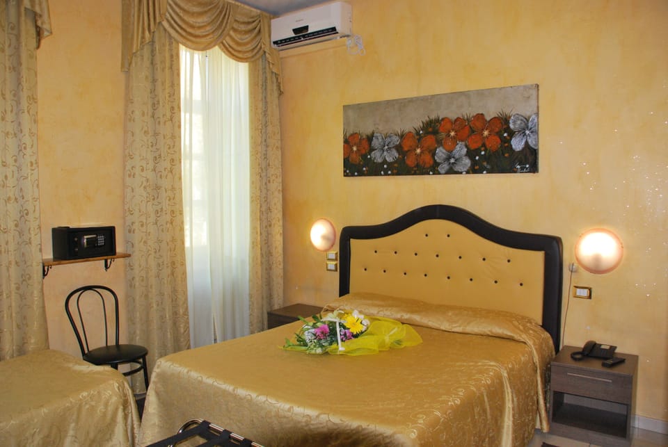 Down comforters, desk, iron/ironing board, free WiFi