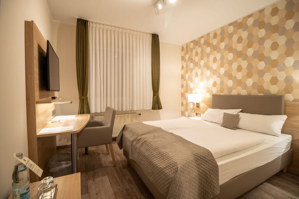 Standard Double Room | Hypo-allergenic bedding, desk, laptop workspace, blackout drapes