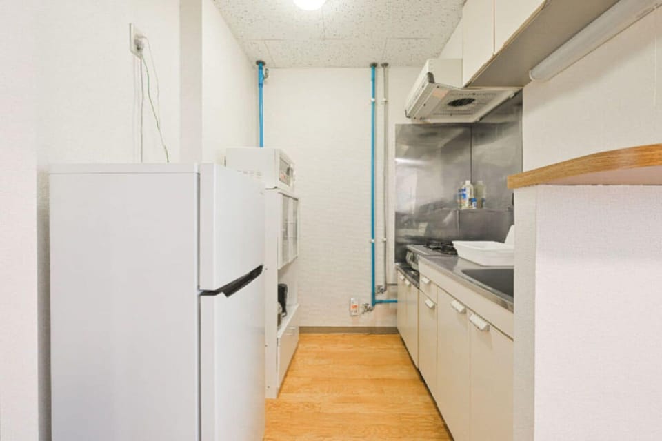 Apartment | Private kitchen | Fridge, microwave, stovetop, electric kettle