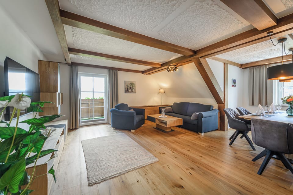 Panoramic Suite, Kitchen, Mountain View | Living area | 42-inch flat-screen TV with digital channels, TV