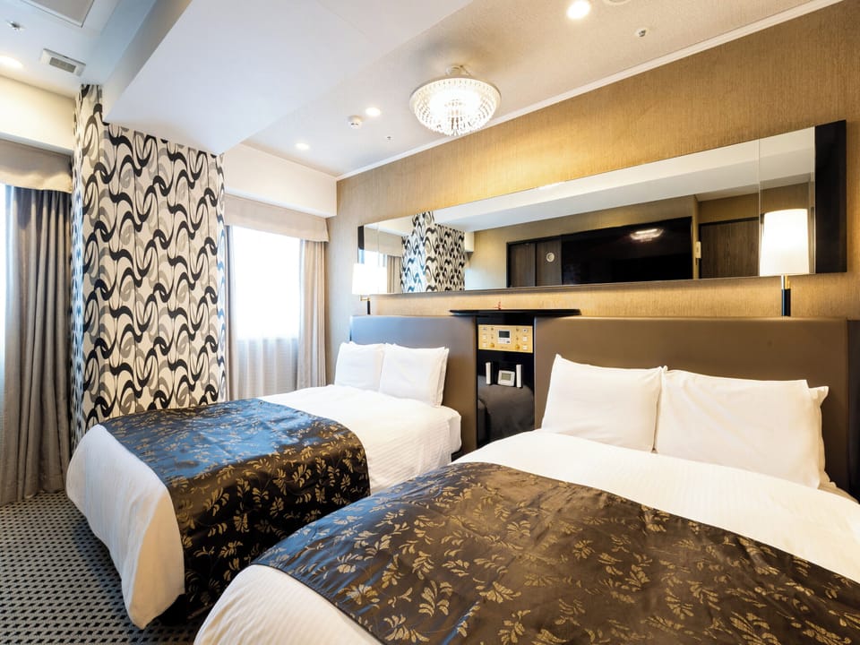 Suite Room with 2beds, Non Smoking | Down comforters, desk, blackout drapes, free WiFi