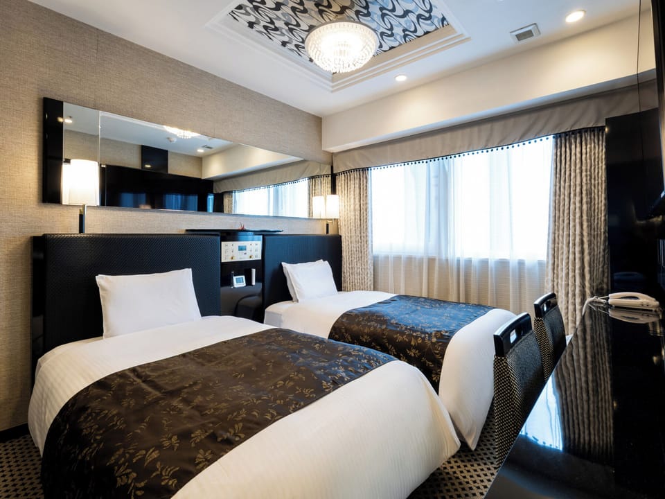 Standard Twin Room with 2beds, Non Smoking | Down comforters, desk, blackout drapes, free WiFi