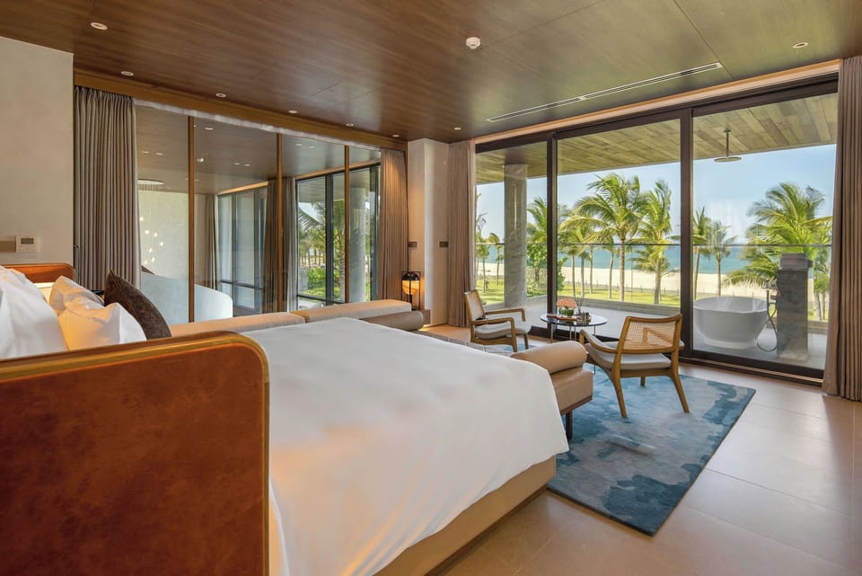 Beachfront 6 Bedroom Pool Villa | Premium bedding, down comforters, pillowtop beds, in-room safe