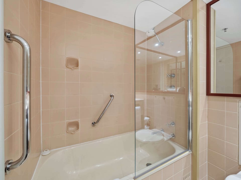 Free toiletries, hair dryer, towels