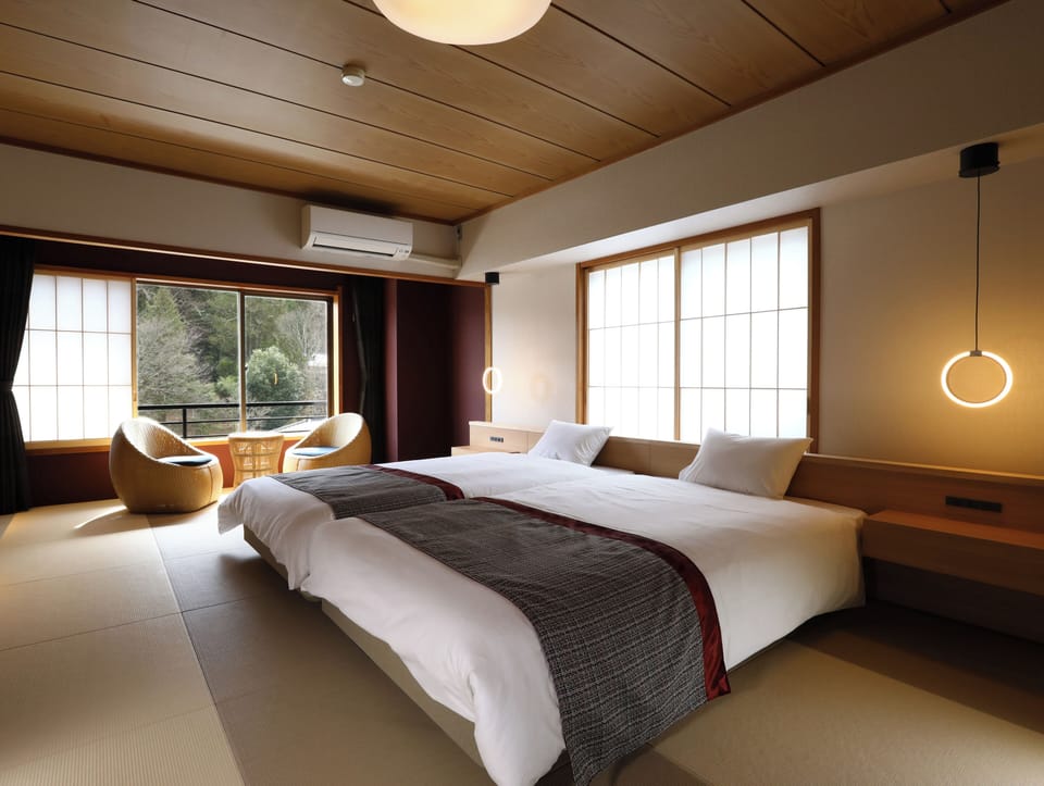 Premium Japanese-Western Room | Down comforters, in-room safe, blackout drapes, iron/ironing board