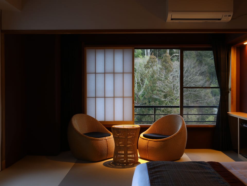 Premium Japanese-Western Room | Down comforters, in-room safe, blackout drapes, iron/ironing board