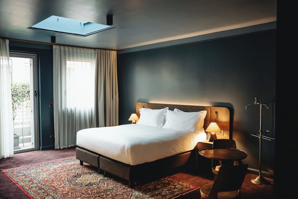 Aethos Rooftop Suite | Premium bedding, down comforters, minibar, in-room safe