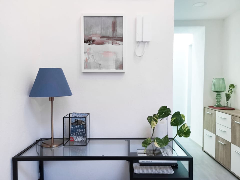 Classic Double Room (4th floor, stair access only) | Living area | Flat-screen TV