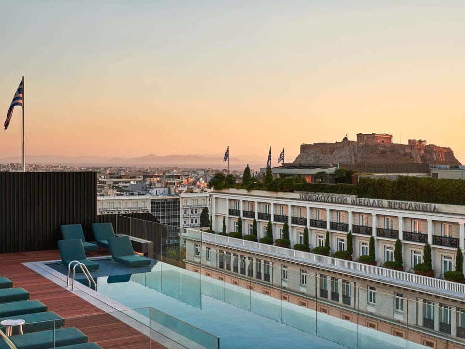 Rooftop bar, pool views, open daily