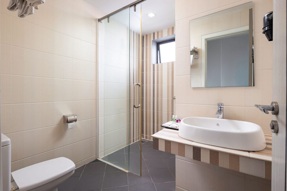 Superior Family Room with Balcony | Bathroom shower