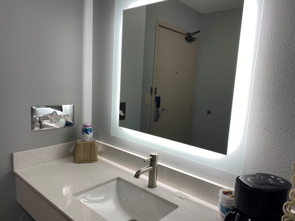 Free toiletries, hair dryer, towels