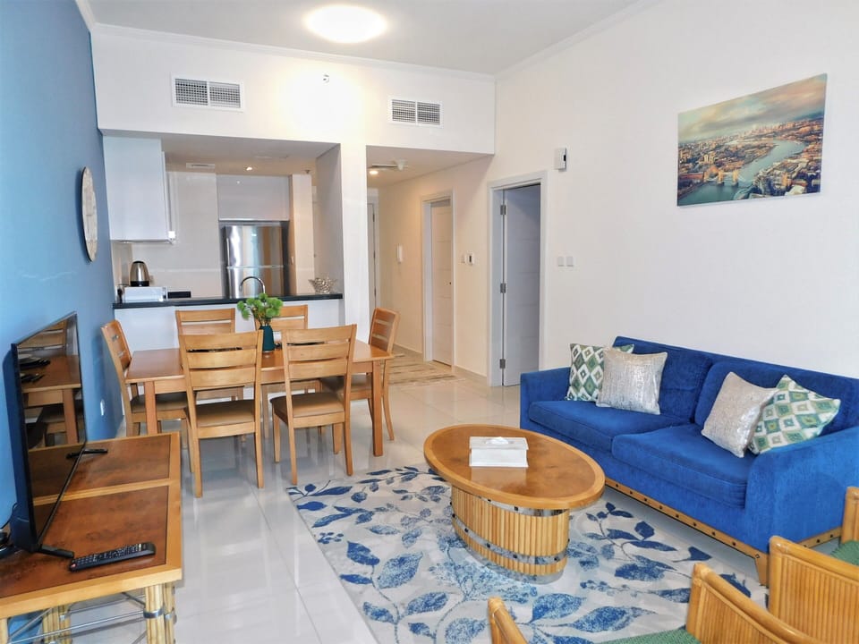 Deluxe Apartment, 1 Bedroom | Living area | LCD TV