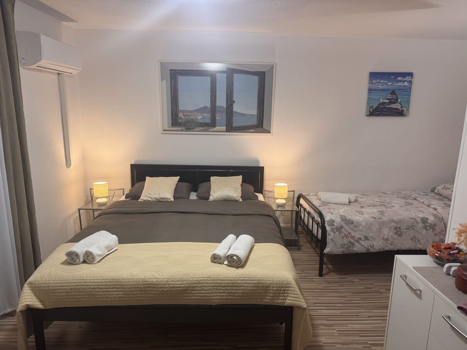 Triple Room (Zoran) | Memory foam beds, blackout drapes, free WiFi