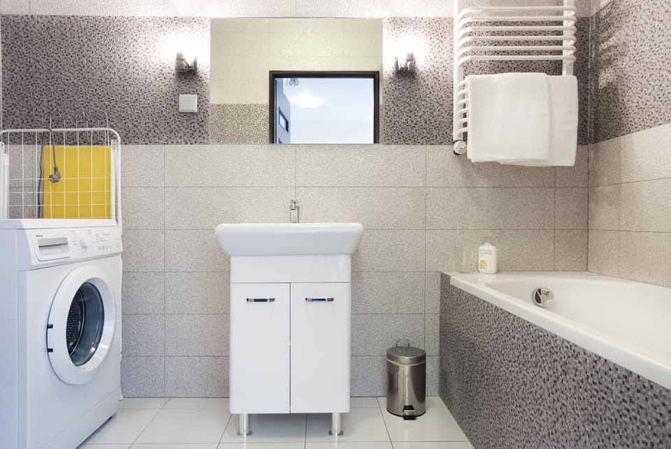 Apartment | Bathroom | Shower, hair dryer, towels