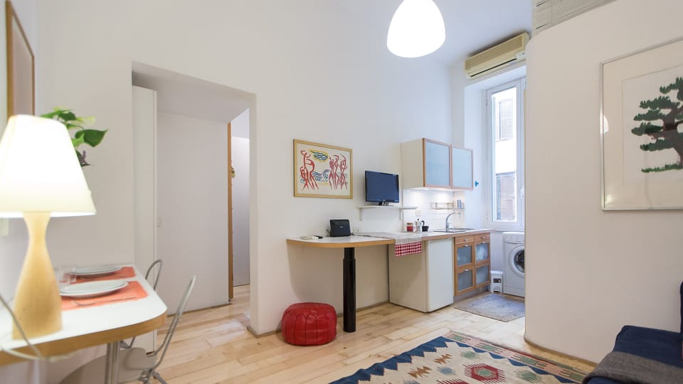 Apartment, 1 Bedroom | Living area | Flat-screen TV