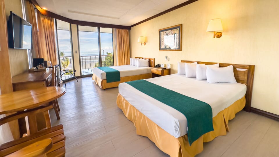 Premium Room, 2 Queen Beds, Non Smoking | In-room safe, blackout drapes, iron/ironing board, free WiFi