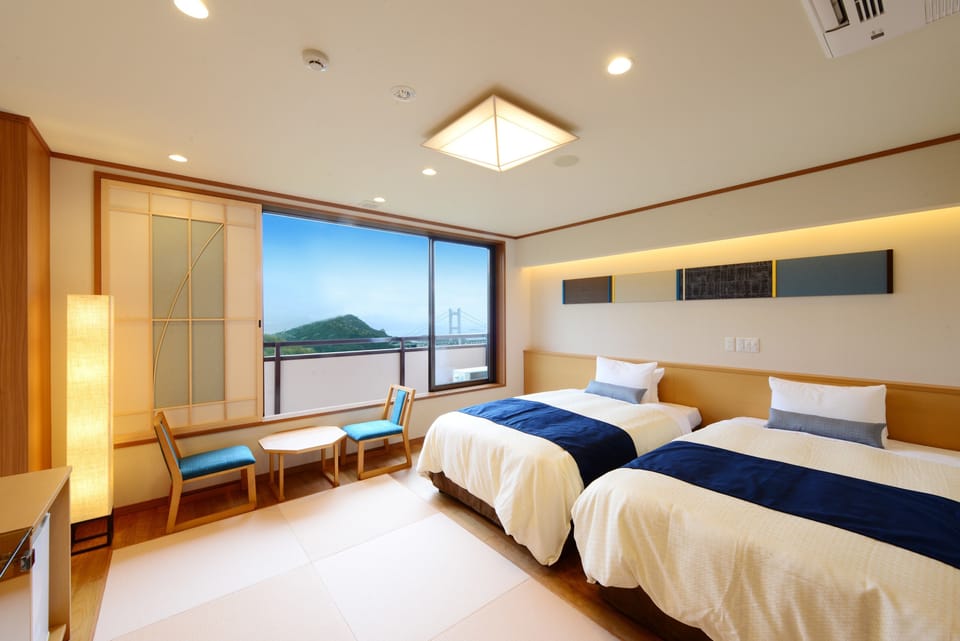 Comfort Triple Room, Kaiseki Dinner, Non Smoking, Ocean View | In-room safe, blackout drapes, WiFi (free), bed sheets