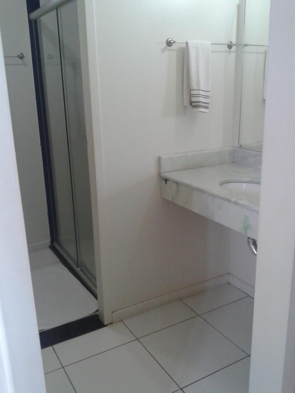 Shower, towels, soap