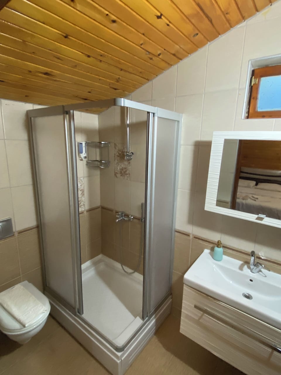 Tree House (3 People) | Bathroom | Shower, hair dryer, towels