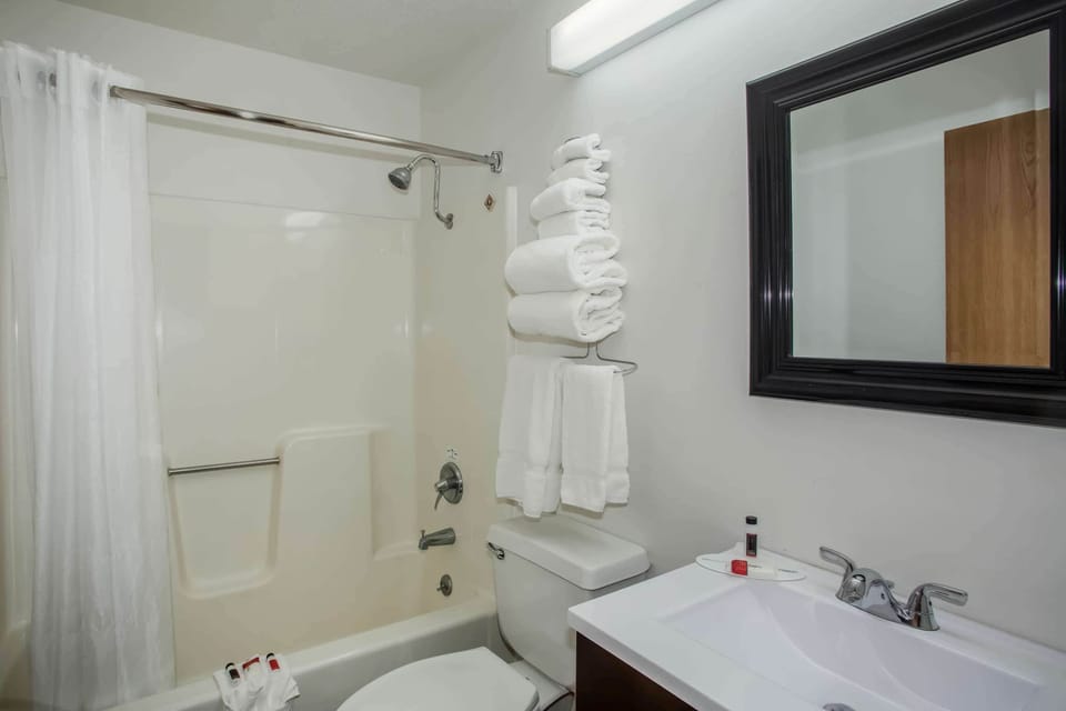 Free toiletries, hair dryer, towels, soap