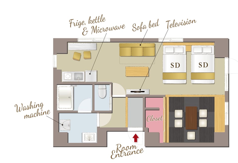 Deluxe Japanese Family, Non Smoking | Floor plan