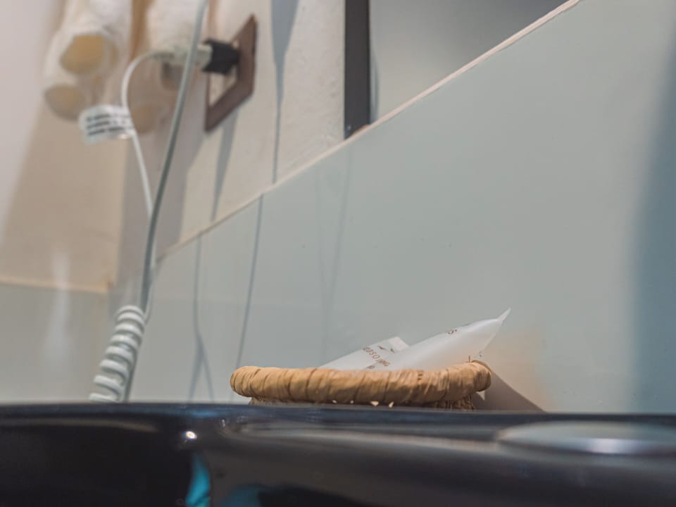 Standard Double Room | Bathroom | Shower, hair dryer, towels, soap