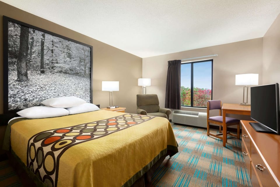 Desk, blackout drapes, free cribs/infant beds, free WiFi