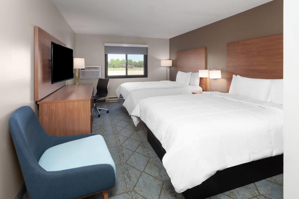 Room, 2 Queen Beds, Non Smoking | Premium bedding, desk, laptop workspace, free WiFi