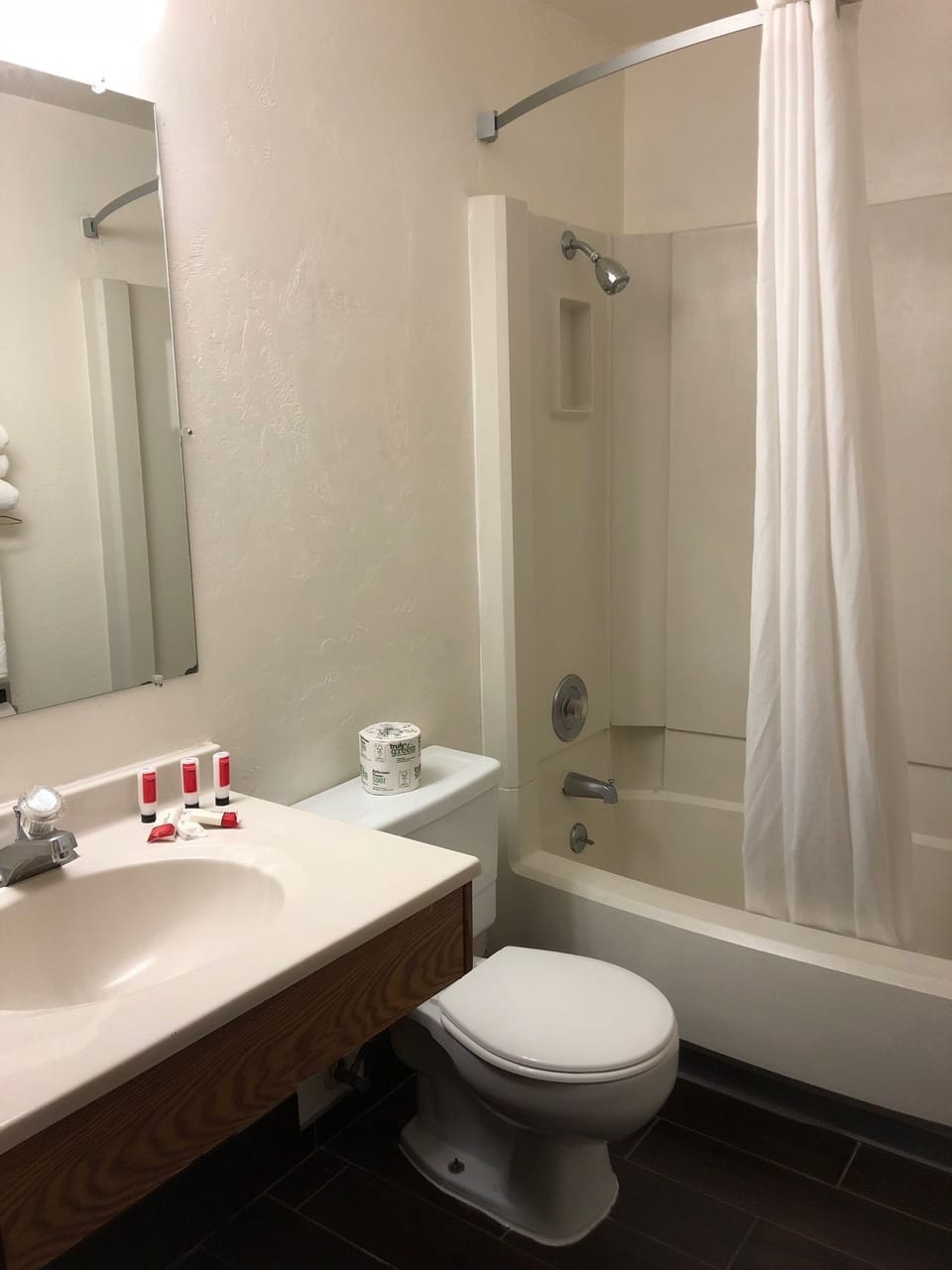 Free toiletries, hair dryer, towels