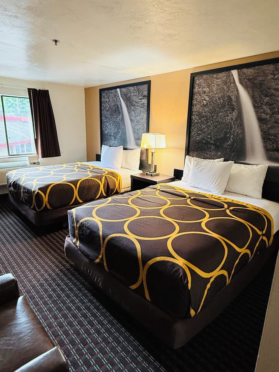 Standard Room, 2 Queen Beds | In-room safe, desk, blackout drapes, iron/ironing board