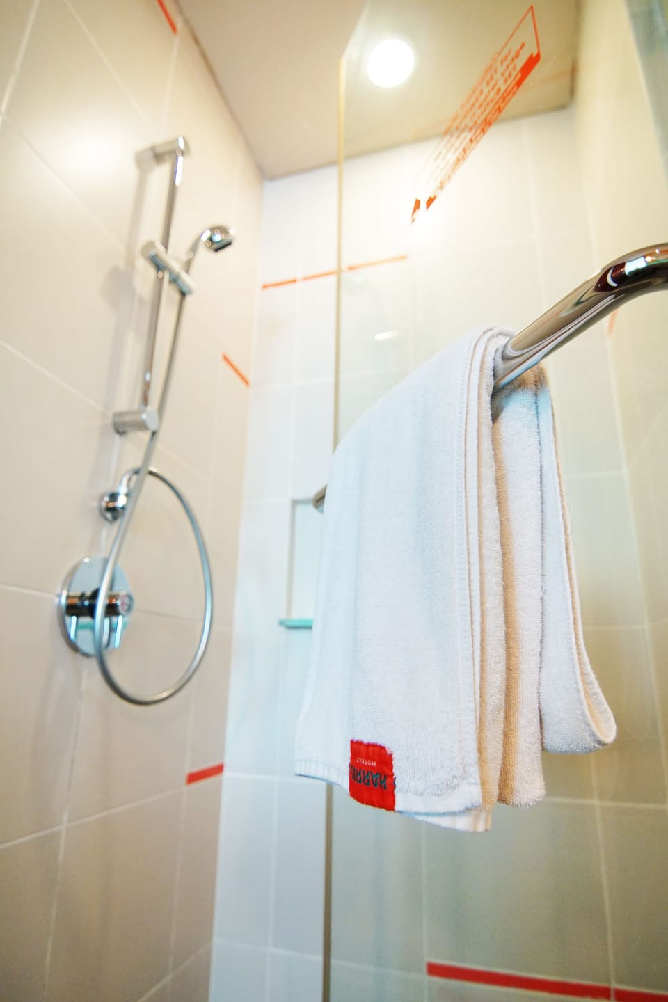 Shower, free toiletries, hair dryer, slippers