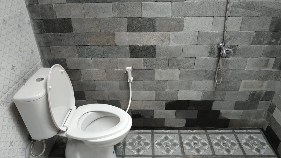 Economy Quadruple Room, Multiple Beds, Non Smoking, Park View | Bathroom | Shower, bidet, towels, toilet paper
