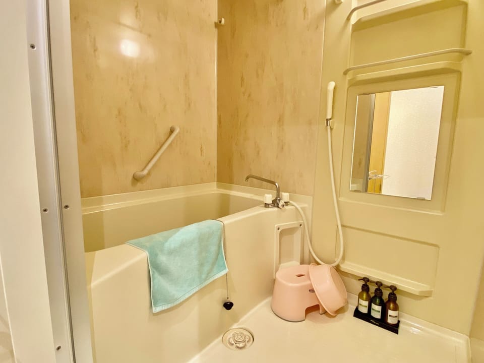 Superior Twin Room | Bathroom | Free toiletries, hair dryer, slippers, electronic bidet
