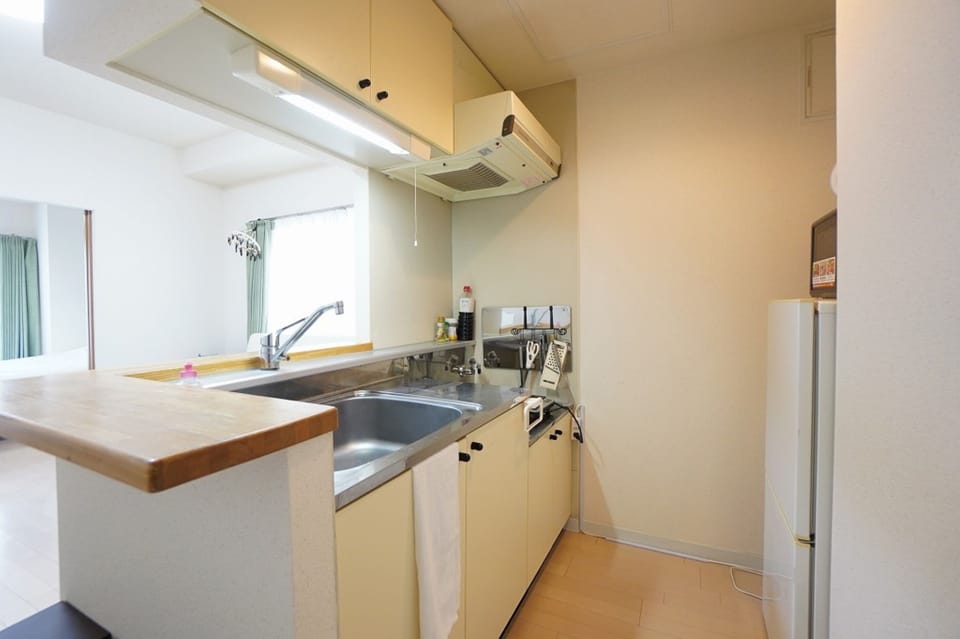 1 Bedroom Apartment | Private kitchen | Fridge, microwave, stovetop, griddle
