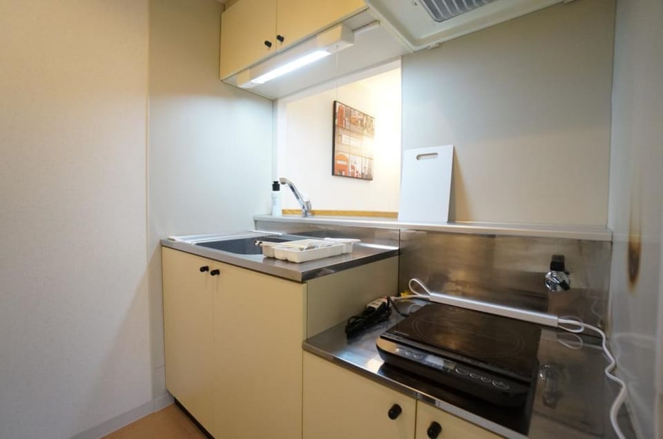 Apartment | Private kitchenette | Fridge, microwave, stovetop, electric kettle