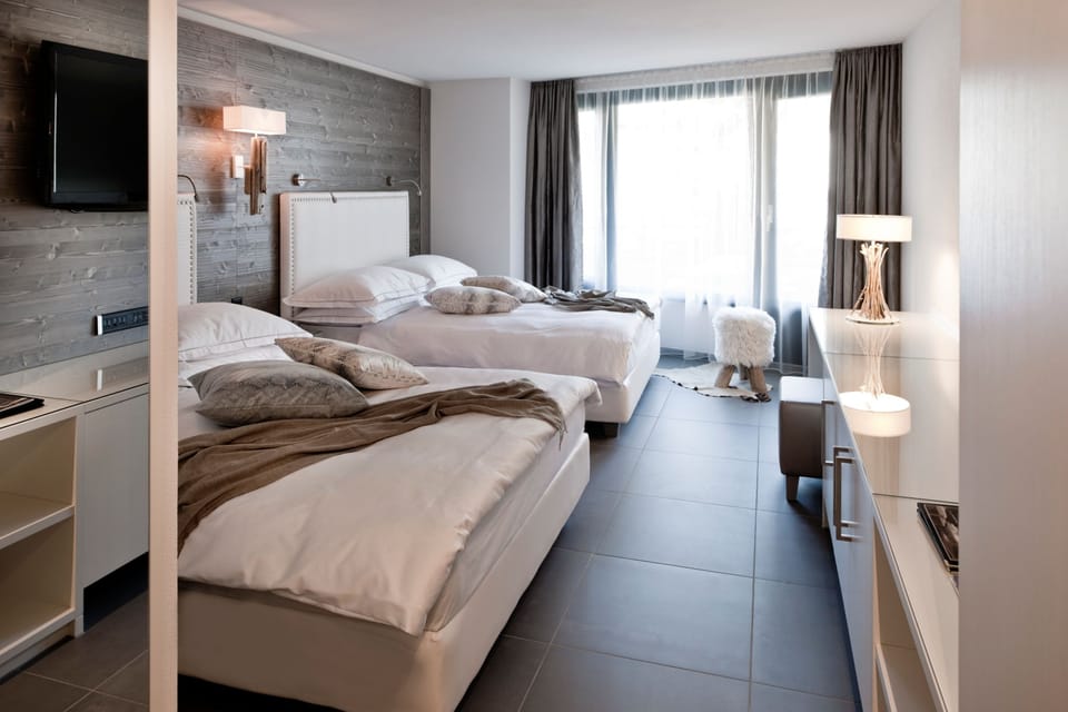 Premium bedding, down comforters, individually decorated