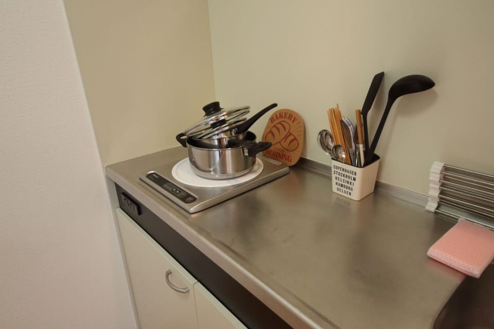 1 Bedroom Apartment | Private kitchenette | Fridge, microwave, stovetop, electric kettle