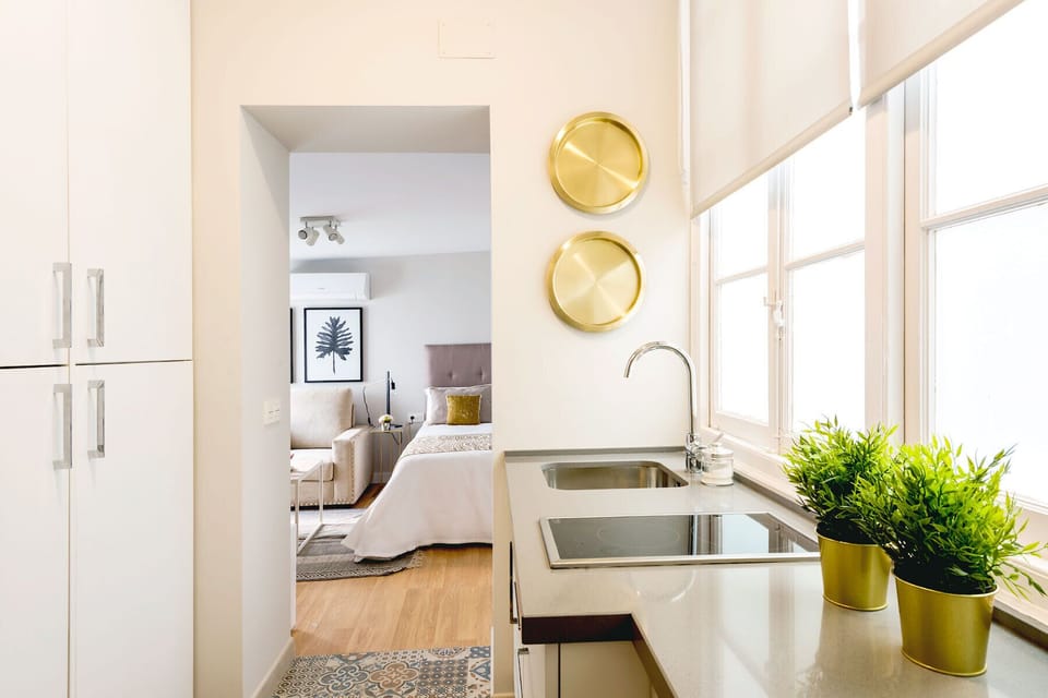 Apartment (1 Bedroom) | Private kitchen | Stovetop, coffee/tea maker, cookware/dishes/utensils, cleaning supplies