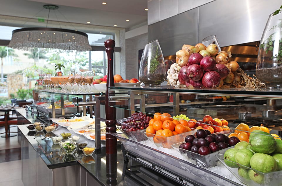 Daily buffet breakfast for a fee