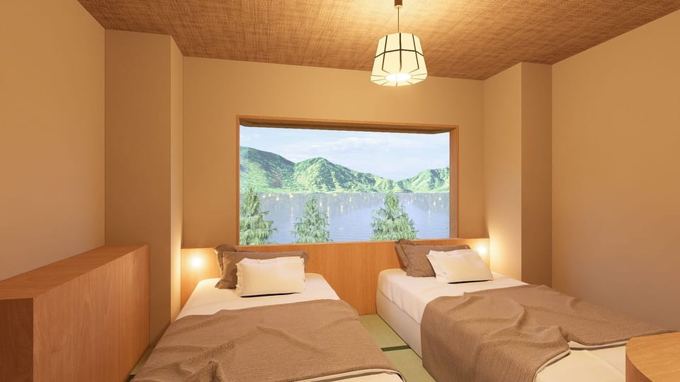 Japanese Western Style Room for 5 Guests | In-room safe, desk, free WiFi